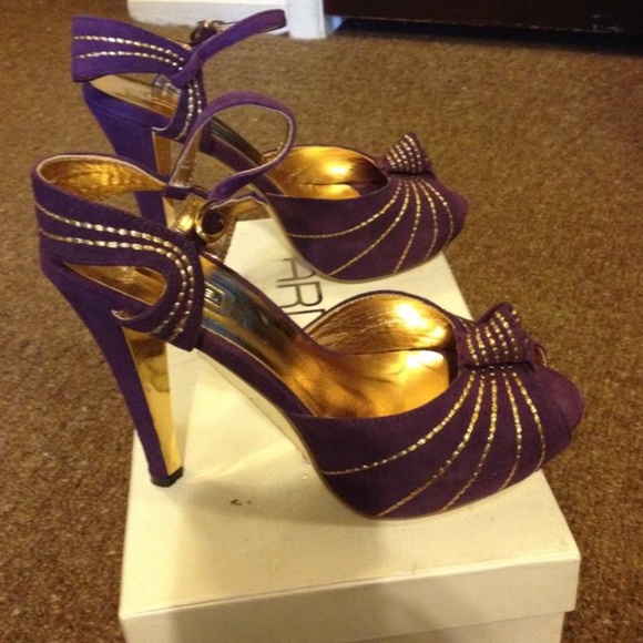 Arden B open toe suede sandal pumps - Picture 1 of 6